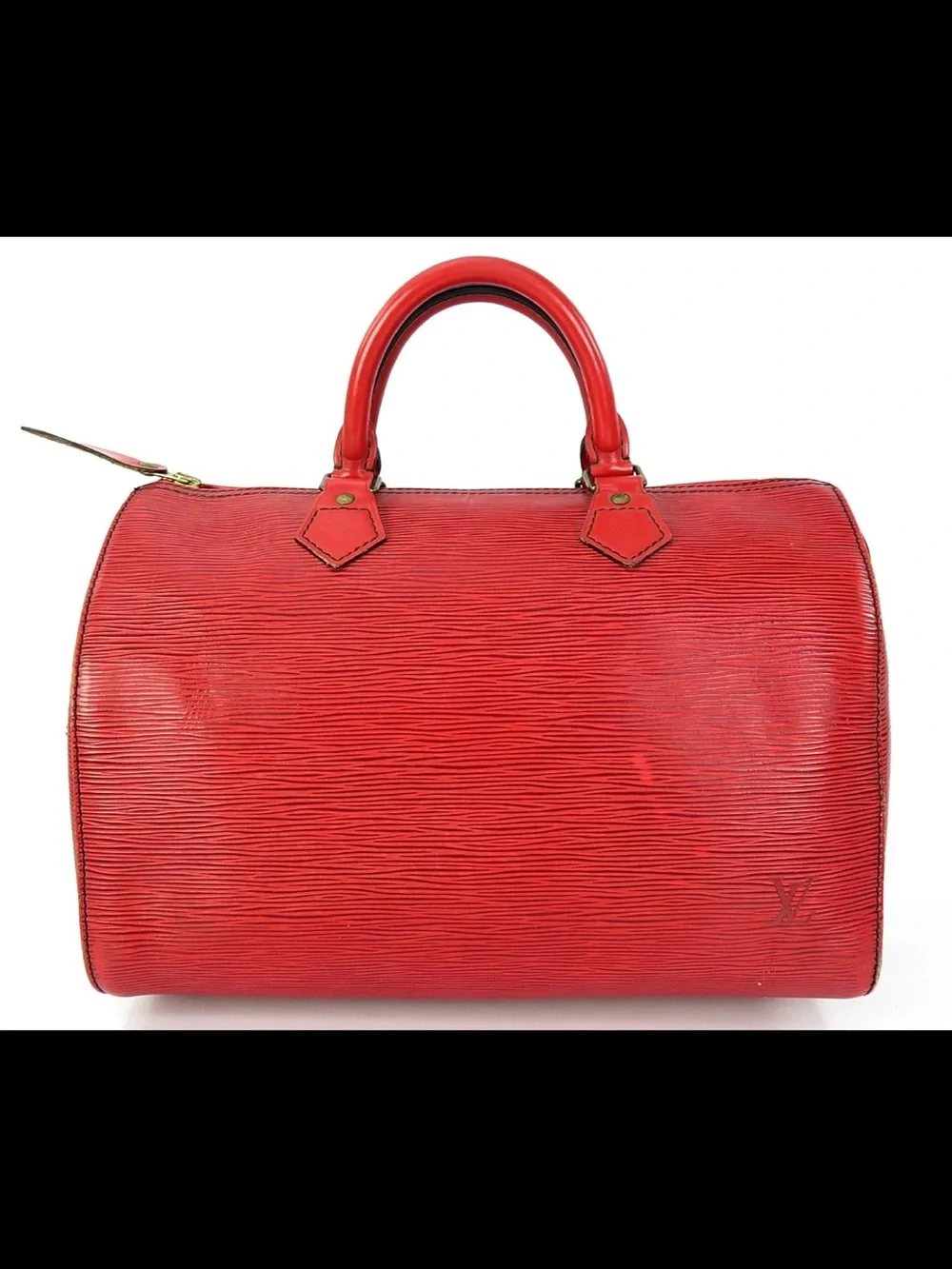 Louis Vuitton Red Epi Leather Satchel - Picture 2 of 16